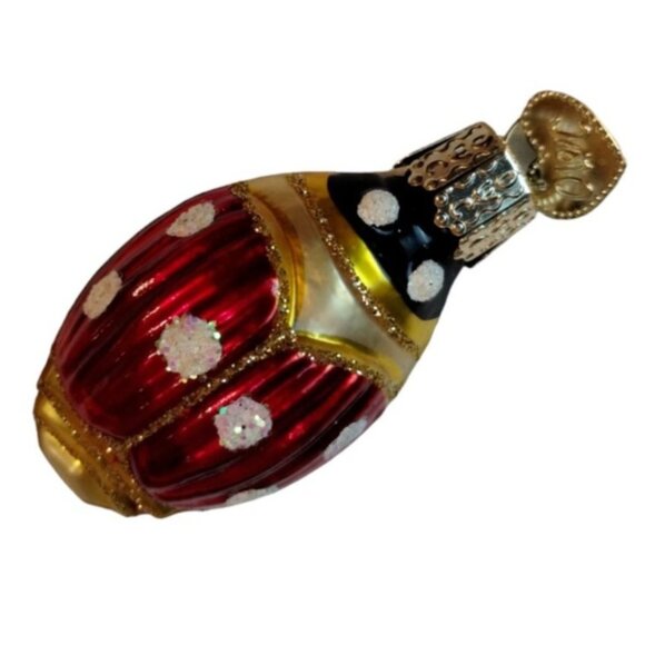 Old World Christmas 2018 Glass Lucky Ladybug Christmas Ornament (New) - Picture 1 of 6